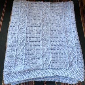 Handmade Knit Baby Blanket (New)